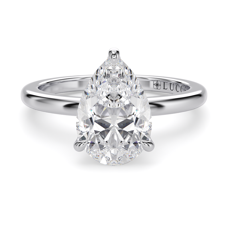Lucce Lucia Halo Pear Diamond