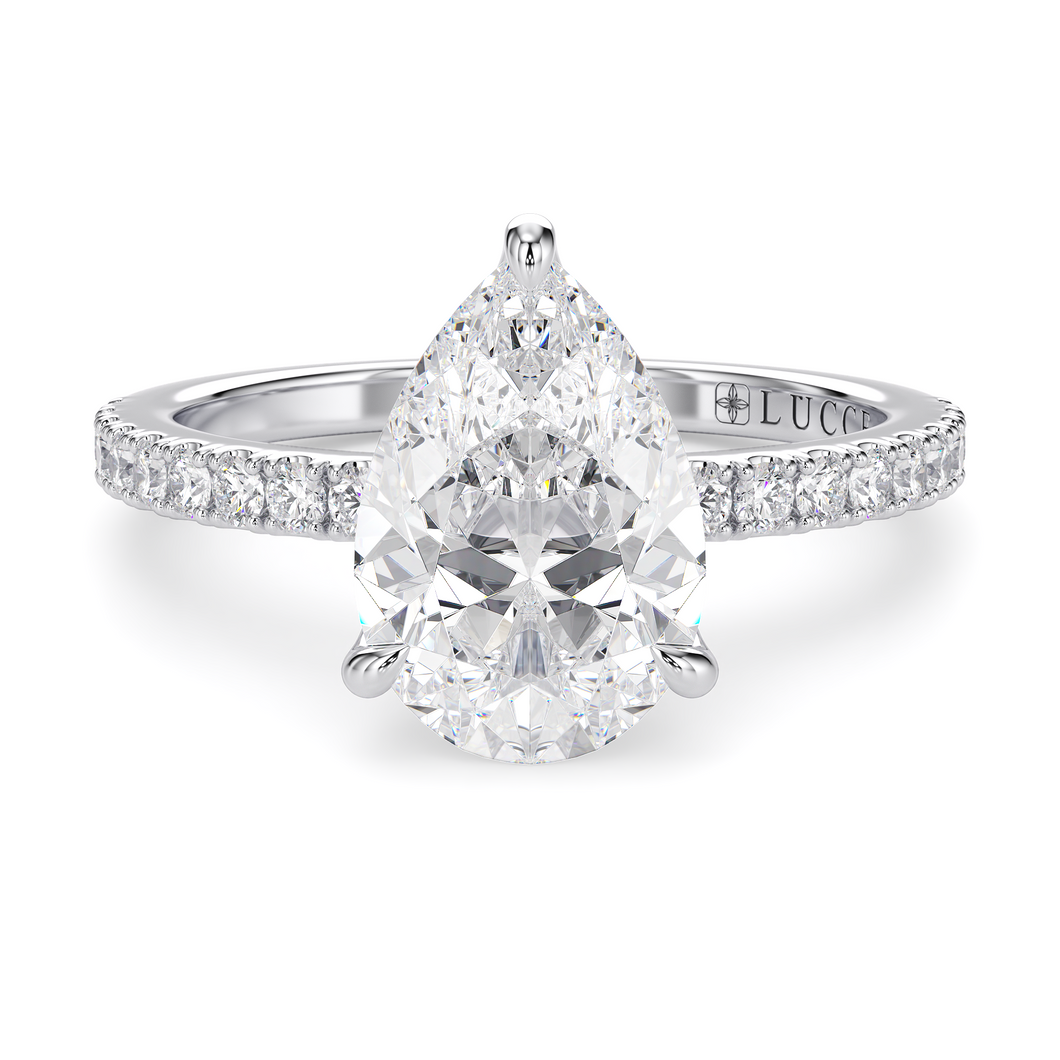 Lucce Lucia Pavé Pear Diamond