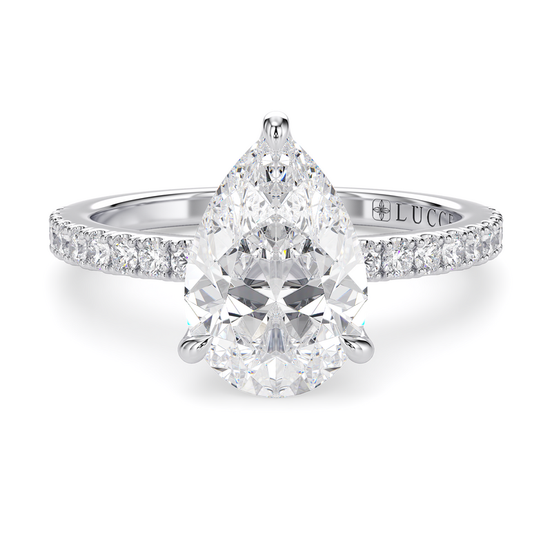 Lucce Lucia Pavé Pear Diamond