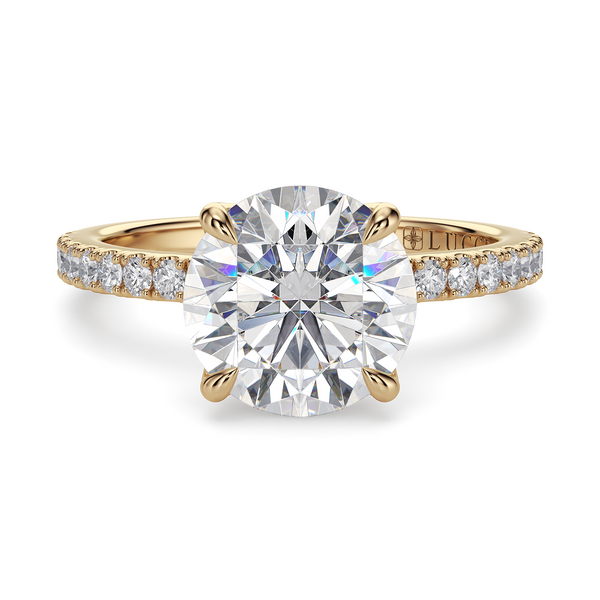 Lucce Lucia Pavé 4-Prong Round Diamond