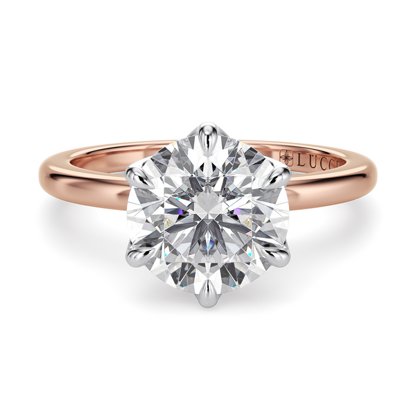 Lucce Lucia 6-Prong Round Diamond