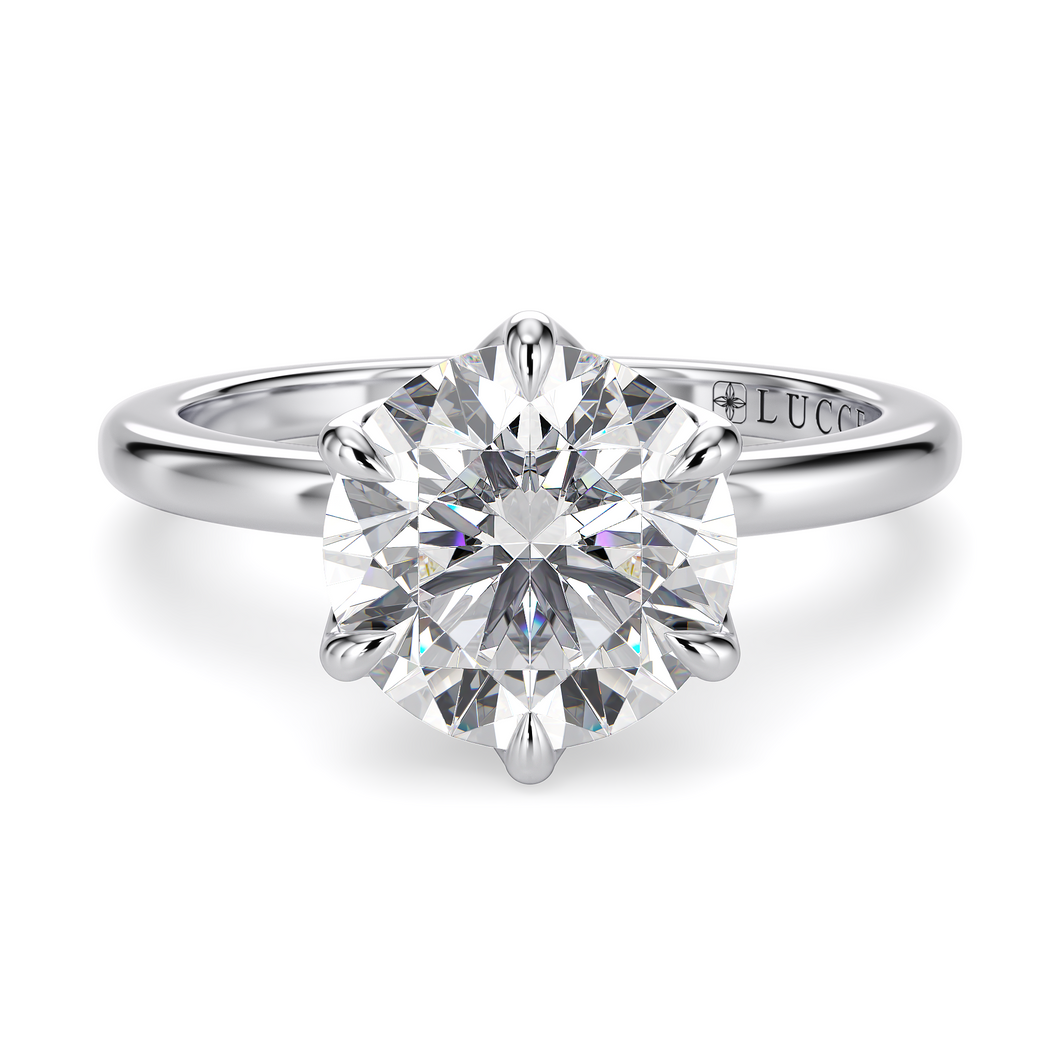 Lucce Lucia 6-Prong Round Diamond