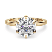 Load image into Gallery viewer, LUCCE LUCIA™ 6-Prong Lab Diamond 1.02ct D VVS2 Id IGI 14K Yellow Gold
