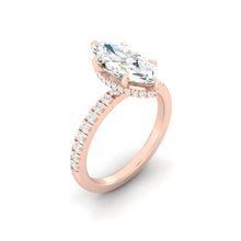 Load image into Gallery viewer, Madelyne Pave Marquise Moissanite
