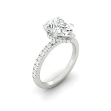 Load image into Gallery viewer, Madelyne Pave Pear Moissanite
