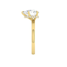 Load image into Gallery viewer, Madelyne Pear Lab Diamond 2.00ct E VS1 Ex IGI 18K Yellow Gold with Platinum Prongs

