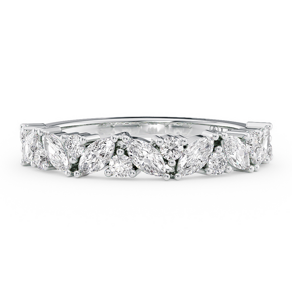LUCCE MARCHESA™ Reale Half Eternity 0.75ctw Lab Diamond 14k White Gold