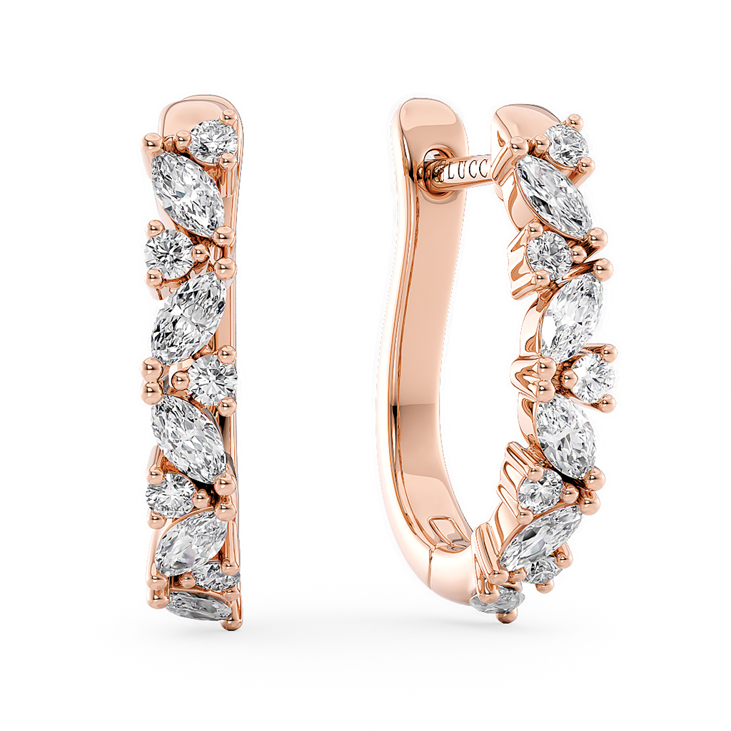 Load image into Gallery viewer, LUCCE MARCHESA™ Hoop Earrings Diamond
