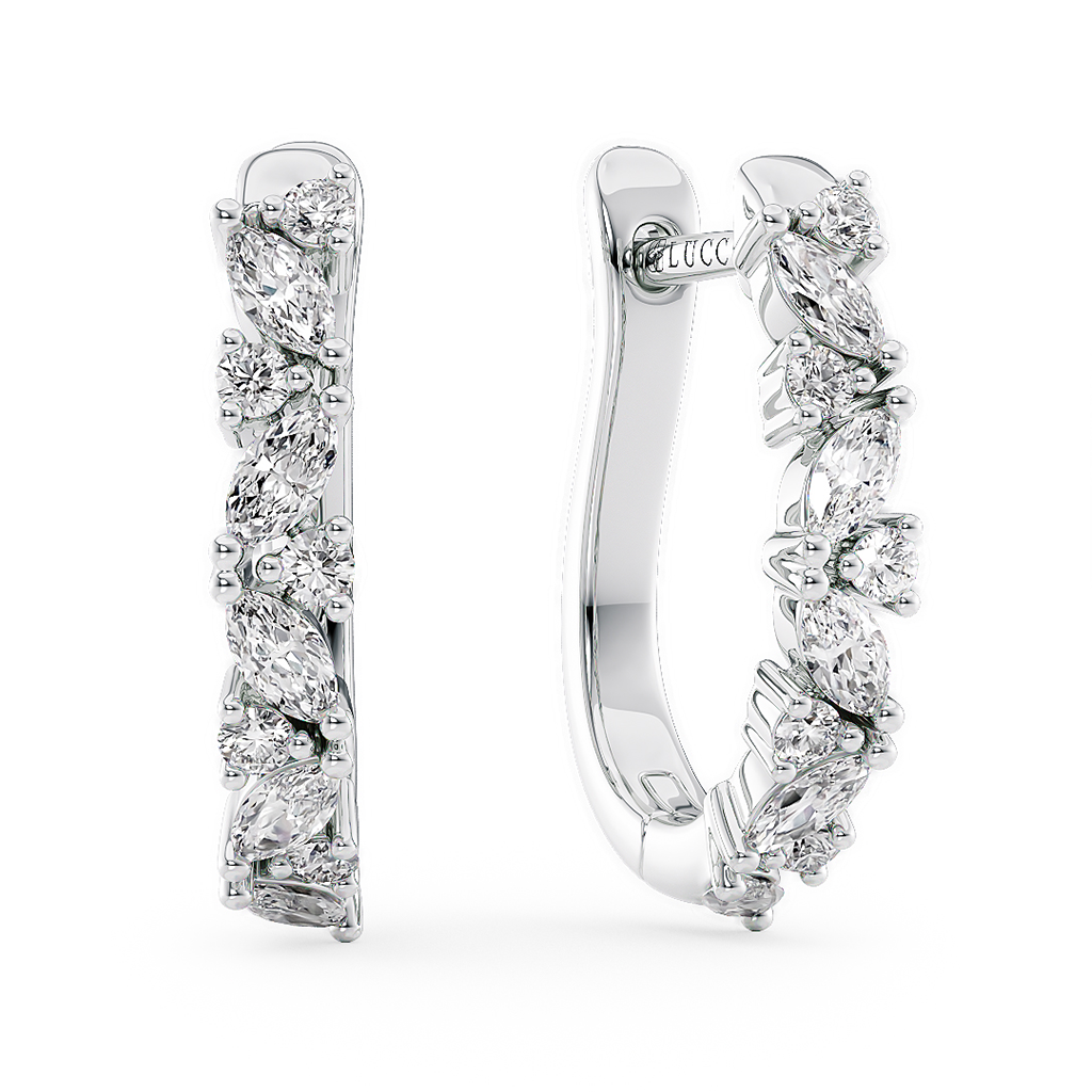Load image into Gallery viewer, LUCCE MARCHESA™ Hoop Earrings Diamond
