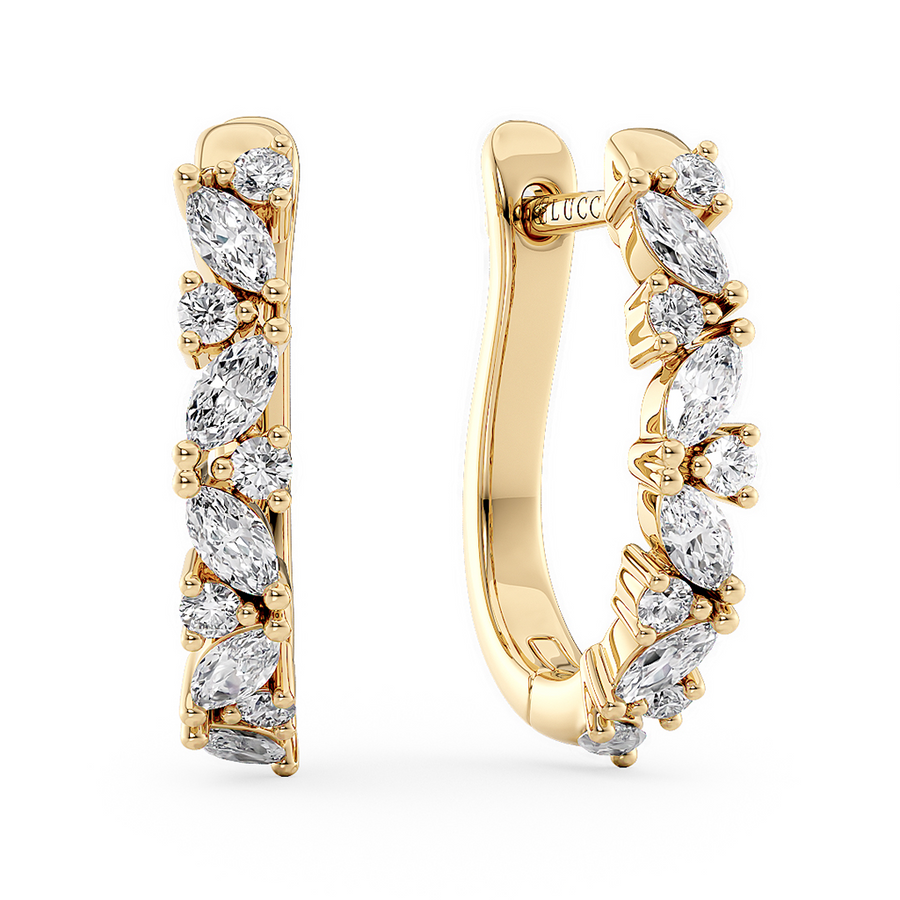 Load image into Gallery viewer, LUCCE MARCHESA™ Hoop Earrings Diamond
