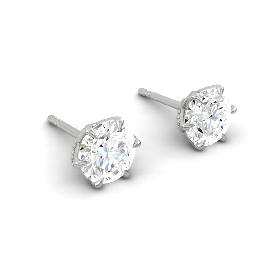 Load image into Gallery viewer, LUCCE AZALEA™ Earrings Round Diamond

