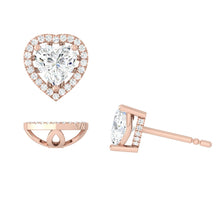 Load image into Gallery viewer, Montevalle Heart Earrings Diamond *new*
