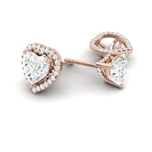 Load image into Gallery viewer, Montevalle Earrings Heart Diamond
