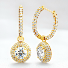 Load image into Gallery viewer, Lucce Montevalle Dangling Earrings Diamond
