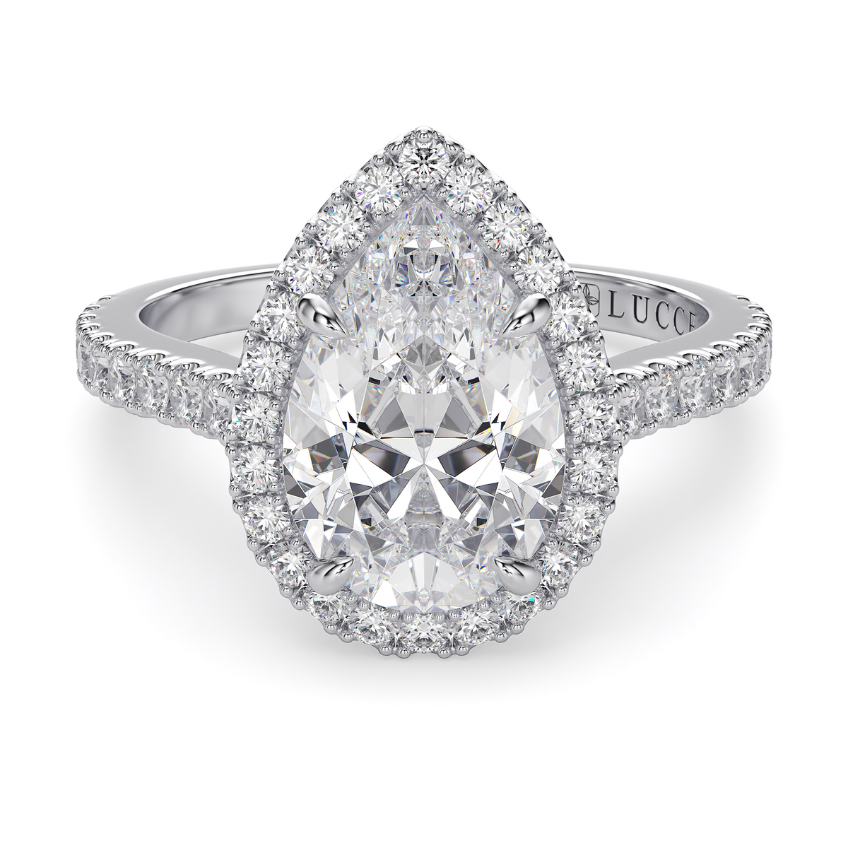 Load image into Gallery viewer, LUCCE MONTEVALLE™ Pear Lab Diamond 1.51ct D VVS2 IGI 18K White Gold

