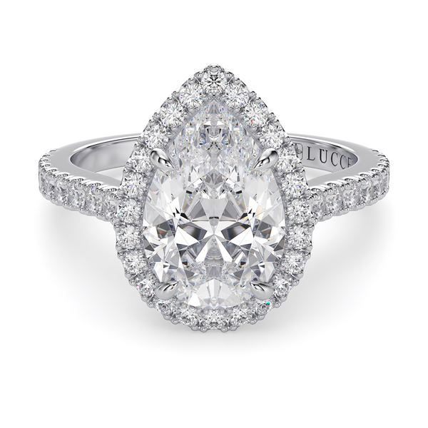 LUCCE MONTEVALLE™ Pear Lab Diamond 1.51ct D VVS2 IGI 18K White Gold