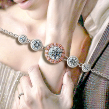 Load image into Gallery viewer, Lucce Montevalle Rosé Round Bracelet Lab Diamond 0.79ct D VVS2 Id IGI 18K White &amp; Rose Gold
