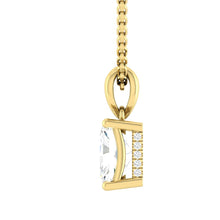 Load image into Gallery viewer, Kaela Radiant Necklace Diamond
