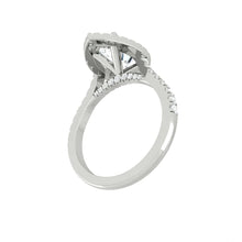 Load image into Gallery viewer, Montevalle Pavé Pear Lab Diamond 0.76ct D VS1 Ex IGI 14K White Gold
