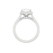 Load image into Gallery viewer, Montevalle Pavé Princess 1.53ct D VVS2 Ex IGI Platinum
