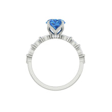 Load image into Gallery viewer, Paula Oval Ocean Blue Diamond
