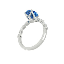 Load image into Gallery viewer, Paula Oval Ocean Blue Diamond
