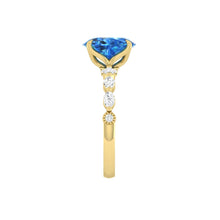 Load image into Gallery viewer, Paula Oval Ocean Blue Diamond
