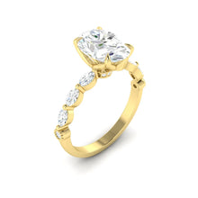 Load image into Gallery viewer, Paula Oval Lab Diamond 1.04ct D VVS2 Ex IGI 18K Yellow Gold
