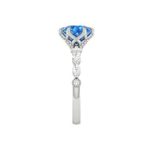 Load image into Gallery viewer, Paula Ocean Lab Diamond 1.25ct Fancy Vivid Blue VS1 Id IGI Platinum
