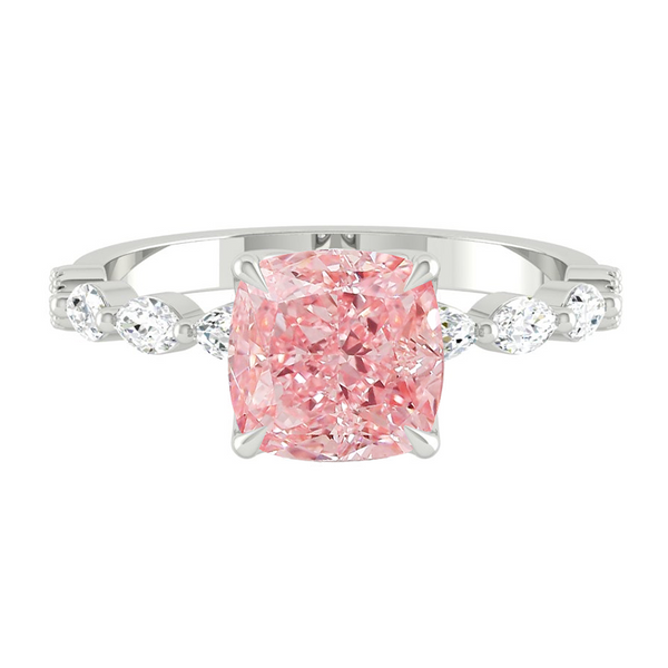 Lucce Paula Cushion Rosé Pink Diamond