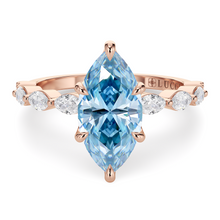 Load image into Gallery viewer, Lucce Paula Marquise Ocean Blue Diamond
