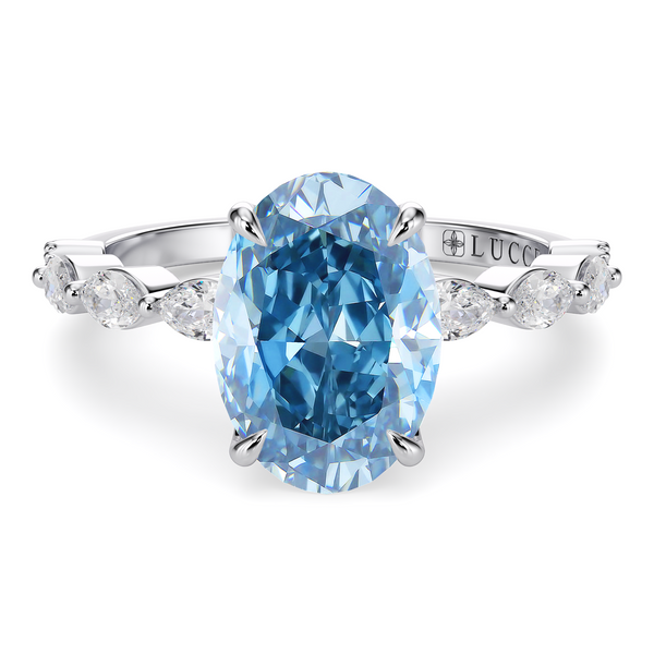Lucce Paula Oval Ocean Blue Diamond