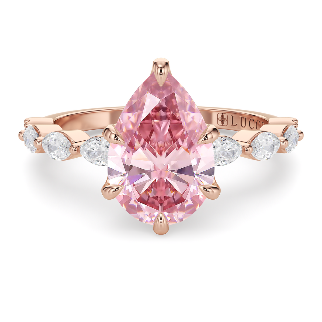 Lucce Paula Pear Rosé Pink Diamond