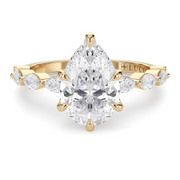 LUCCE MARCHESA™ Pear Natural Diamond 1.01ct H VS1 GIA 18K Yellow Gold