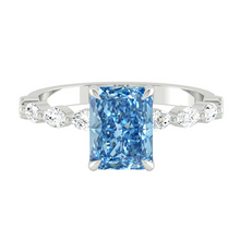 Load image into Gallery viewer, Paula Radiant Ocean Blue Diamond
