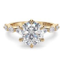 Load image into Gallery viewer, LUCCE MARCHESA™ Round Celeste Moissanite 1.06ct 14K Yellow Gold
