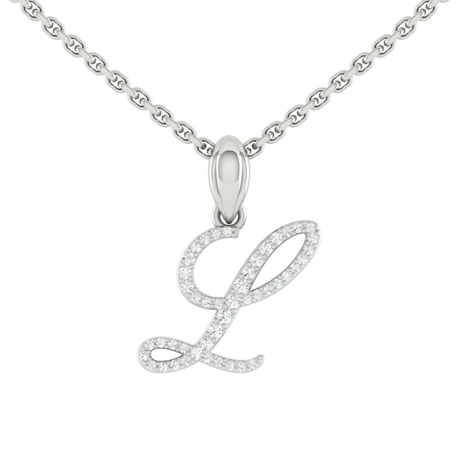 Load image into Gallery viewer, LUCCE Personalized Letter Necklace Diamond
