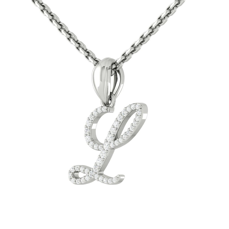 Load image into Gallery viewer, LUCCE Personalized Letter Necklace Diamond
