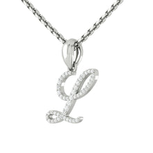 Load image into Gallery viewer, Personalized Letter Necklace Diamond
