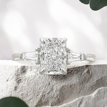 Load image into Gallery viewer, Lucce Sophia Luxe Radiant Lab Diamond 1.51ct E VVS2 Ex IGI 18K White Gold
