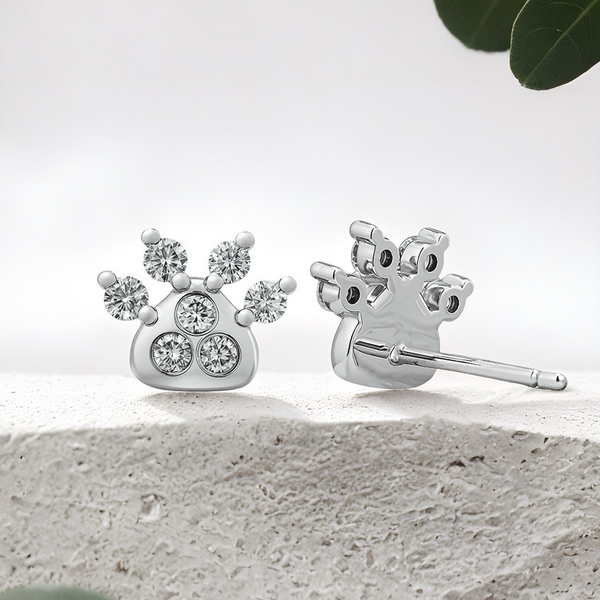 Lucce Zampa Earrings 0.39CTW Lab Diamond 18K White Gold