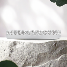 Load image into Gallery viewer, Lucce Bianca 0.64CTW SUPERNOVA Moissanite 14K White Gold
