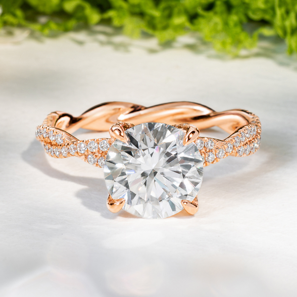 LUCCE JAMILA™ 1.95ct CELESTE™ Moissanite 14K Rose Gold
