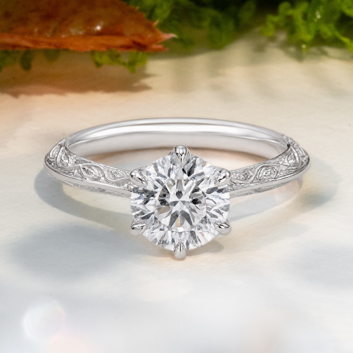 Load image into Gallery viewer, LUCCE ECUADORIAN™ Fili Round Lab Diamond 1.53ct D VS1 Id IGI Platinum
