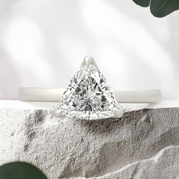 Lucce Lucia Halo Trillion Lab Diamond 1.04ct E VVS2 Ex GIA Platinum