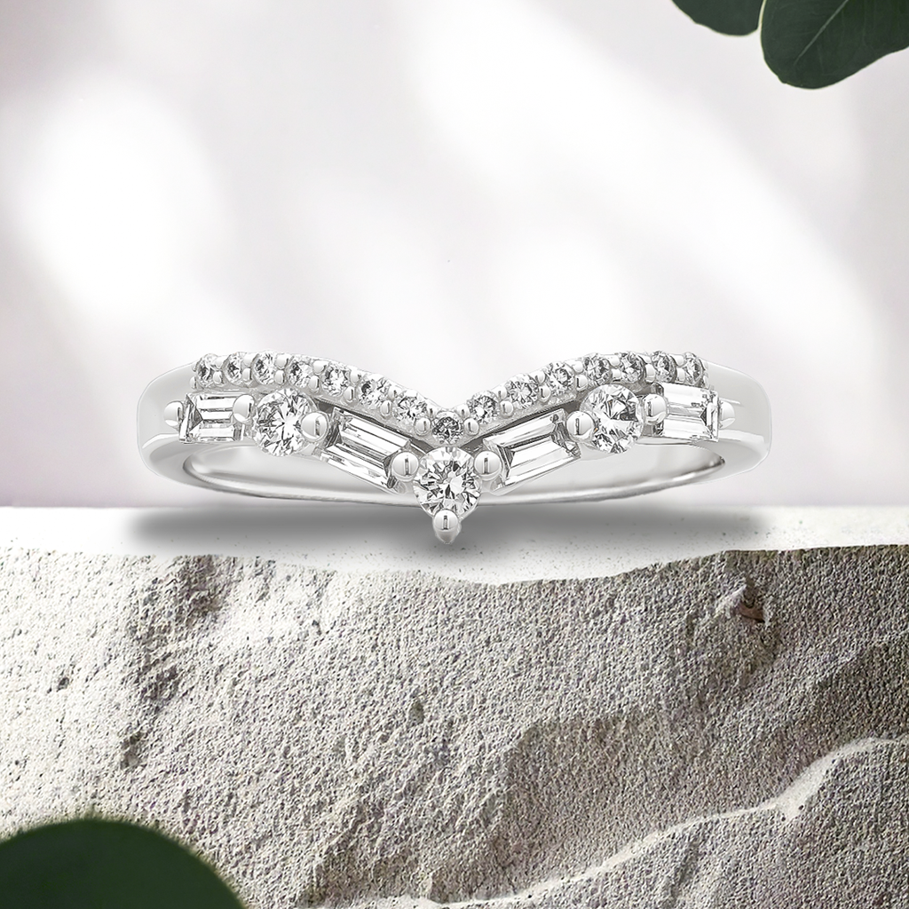 Lucce Layla 0.23CTW Lab Diamond  18K White Gold