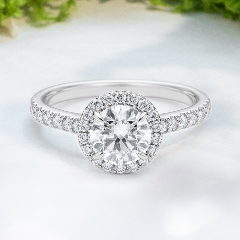 LUCCE MONTEVALLE™ Round Lab Diamond 1.01ct D VVS2 ld IGI 14K White Gold