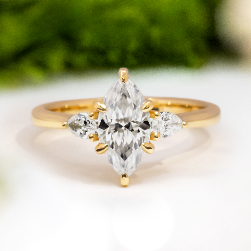 LUCCE SOPHIA™ Marquise CELESTE™ Moissanite 1.00ct 14K Yellow Gold