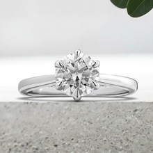 Load image into Gallery viewer, Lucce Azalea 1.04ct Forever ONE Moissanite 14K White Gold

