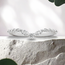Load image into Gallery viewer, Lucce Genia Band 0.35CTW Lab Diamond 14K White Gold
